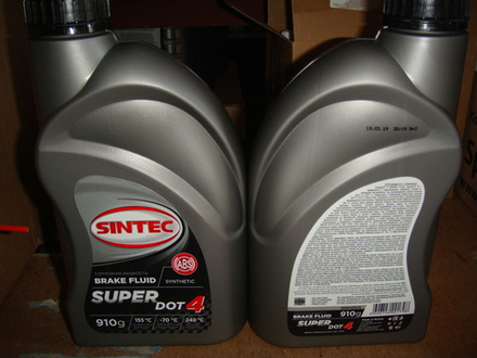 DOT-4 тормозная жидкость Sintec 910г (1л)