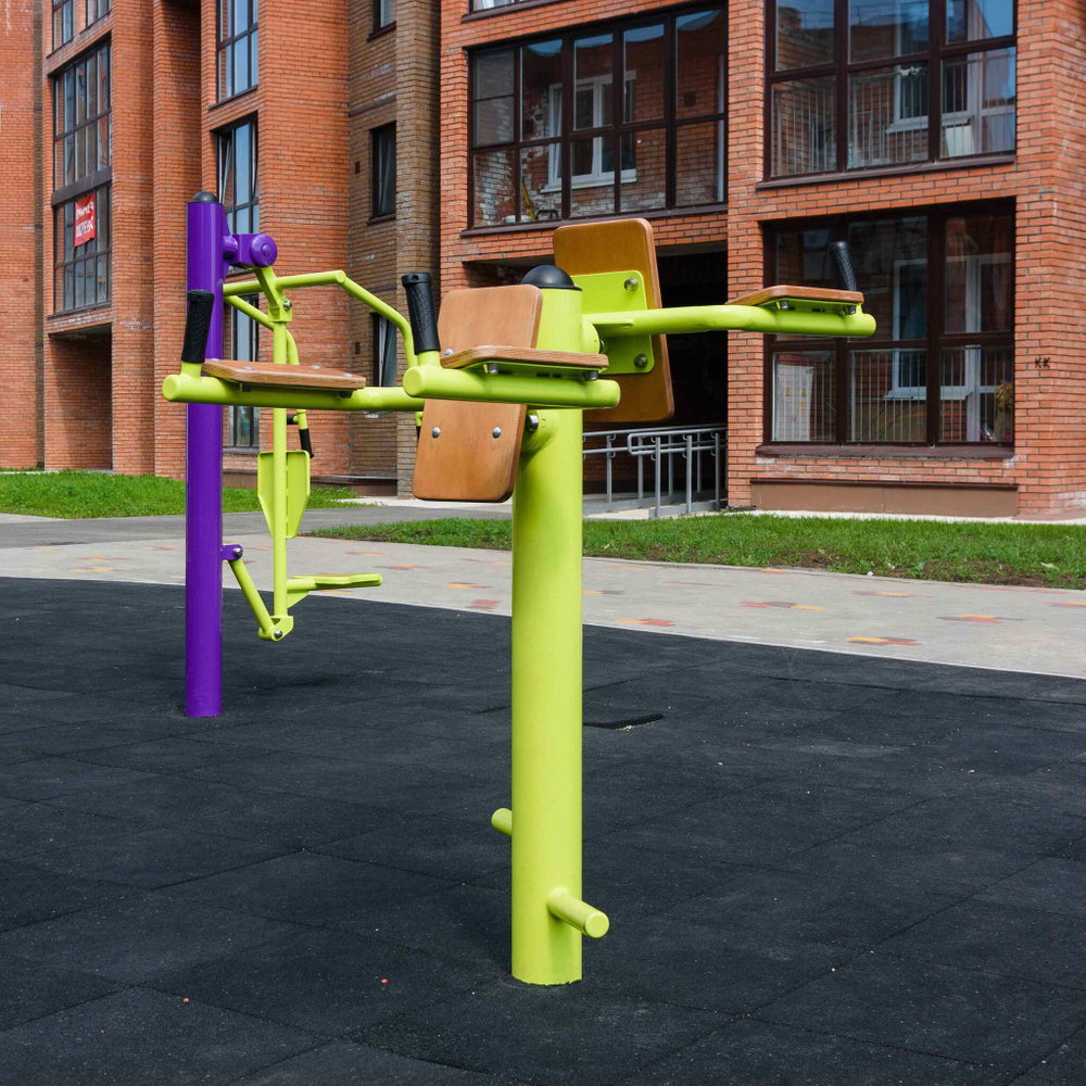 Fix-1708 Уличный тренажер Упор для пресса ZAVODSPORTA