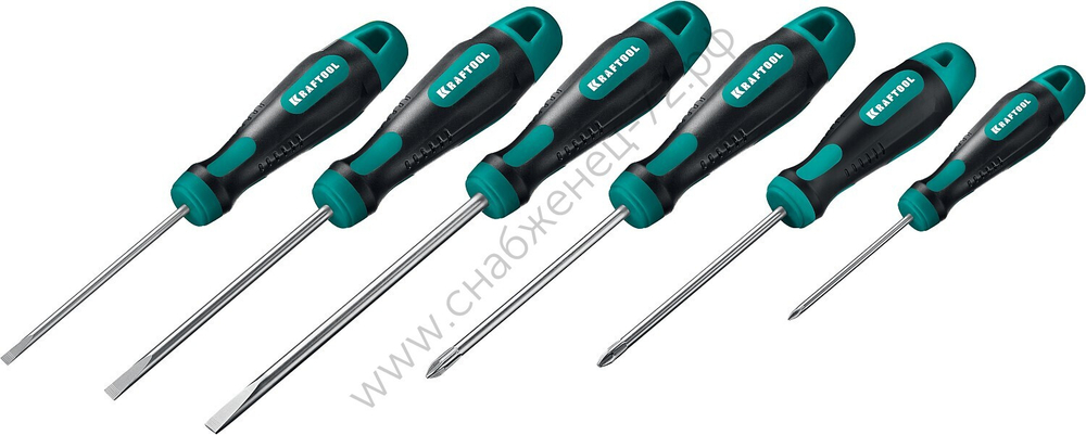 KRAFTOOL Х-Drive-6 6 шт, Набор отверток (250081-H6)
