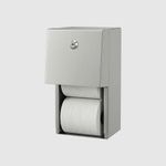 Диспенсер для туалетной бумаги на 2 рулона нерж. сталь NOFER 05015.S матовый