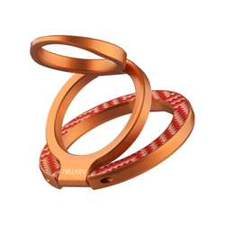 Магнитная подставка-держатель покрытый оранжевым арамидным волокном (карбон), серия FiberSnap Ring Kevlar от Nillkin