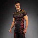 Рашгард Venum Quetzal Fury black/fury red/tangerine