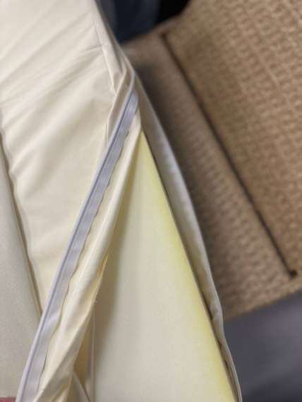 Шезлонг с матрасом Mantera, бежевый, светло-бежевый