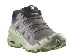 Кроссовки для бега женские Salomon Speedcross 6 W Серо-Зеленые