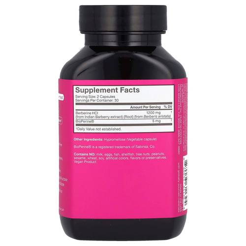 HUM Nutrition, Best of берберин, 60 веганских капсул (600 мг в 1 капсуле)