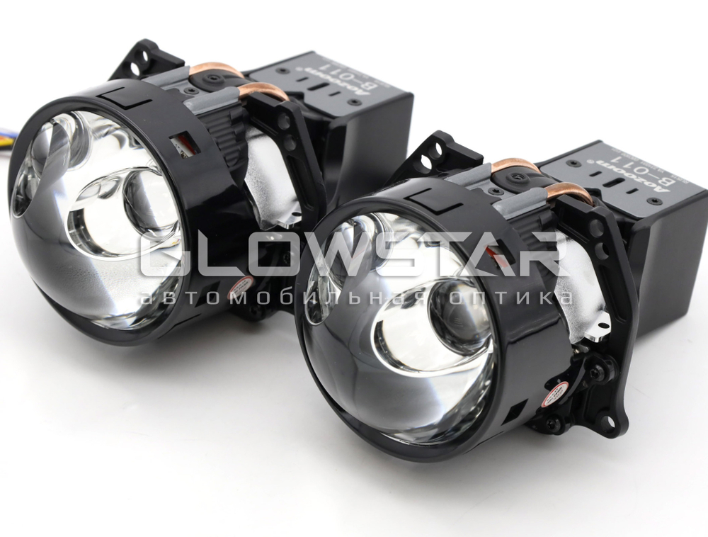 Билед модули Aozoom B-011 Laser 3.0 дюйма, 4 чипа, 5500K, 12V, 54W/81W, крепление 3R (комплект, 2шт)