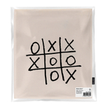 Сумка шоппер BRAUBERG PREMIUM канвас 40х35 см на кнопке карман бежевый "Tic-tac-toe" (2 штуки в упаковке)