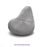 Кресло-мешок Груша, однотонное, велюр