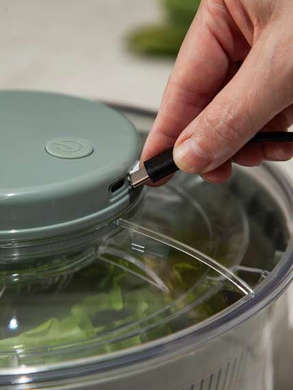 Электросушилка для салата press&amp;dry, 3,5 л, шалфей