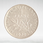 France, 1 Franc 1970 - Signature "O. Roty", VF