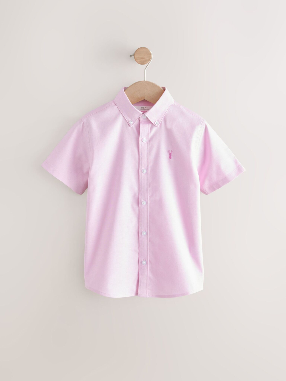 Рубашка с коротким рукавом для мальчика Next AB7-079, Розовый