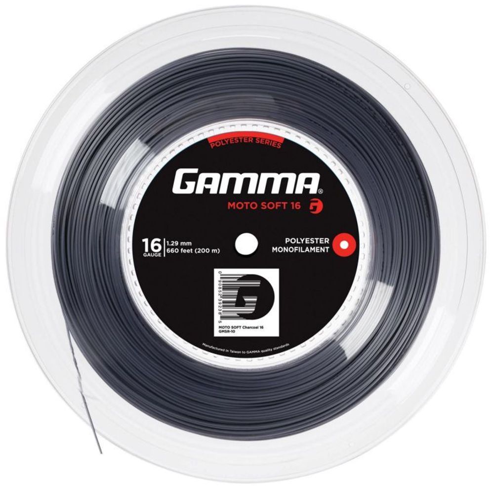 Струны теннисные Gamma MOTO Soft (200 m) - grey