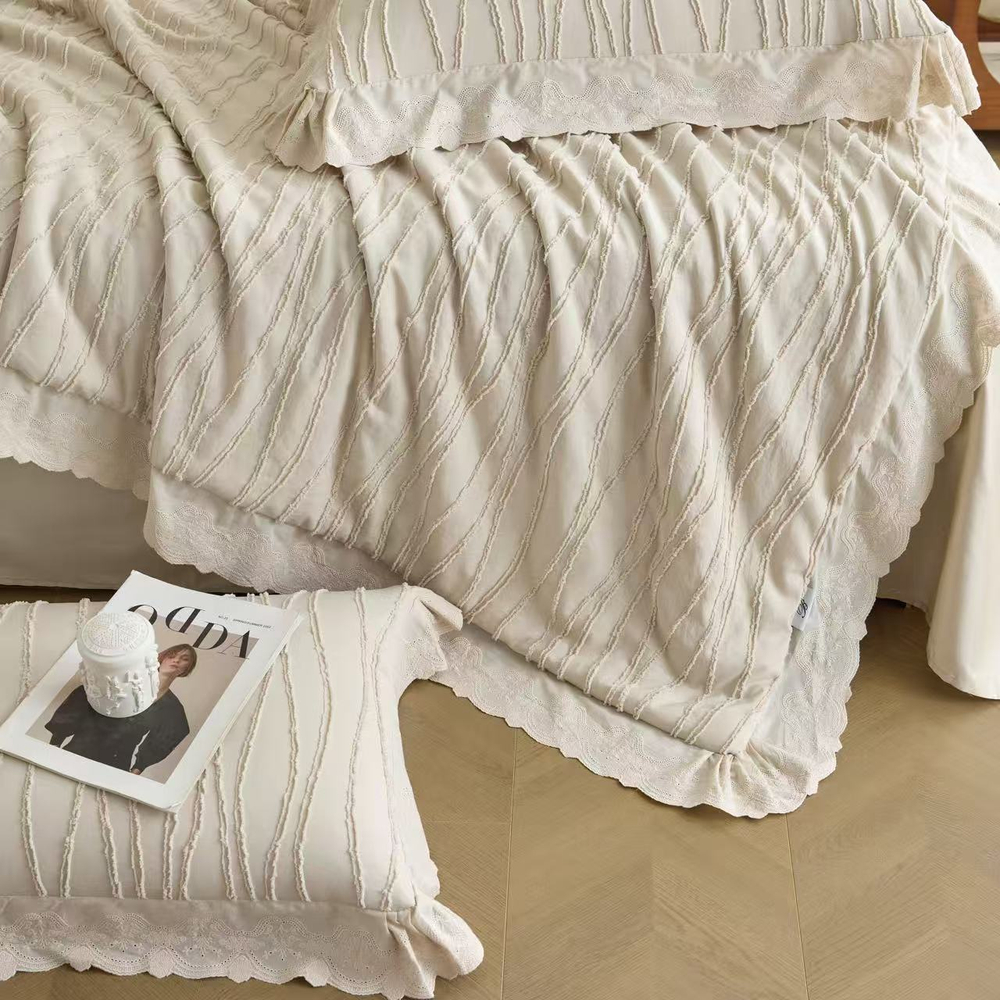 Комплект из двух наволочек "Вареный хлопок" 2 шт 50х70 | бежевый