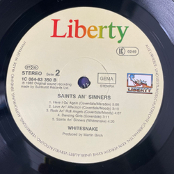 Винтажная виниловая пластинка LP Whitesnake Saints and Sinners (Германия 1982)