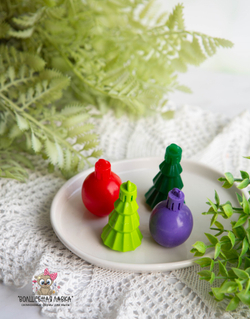 Силиконовая форма Ёлочные игрушки 2 шт