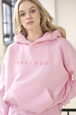 Яркое худи с капюшоном (Размер: M-L) (Цвет: нежно-розовый)