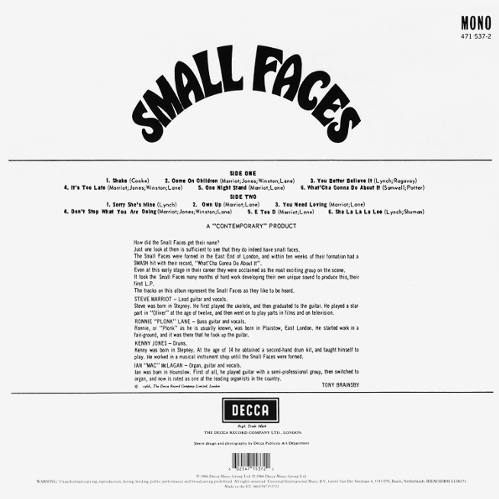 Small Faces / Small Faces (Mono)(LP)