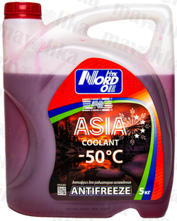 Охлаждающая жидкость NORD OIL Asia COOLANT red (-50)