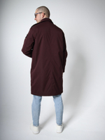 Тренч утепленный с меховым подкладом