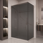 Душевой уголок Stella VSR-1ST9012CGGM, 1200*900, вороненая сталь, стекло тонированное