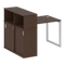Метал Систем Куатро Стол письменный с шкафом-купе на О-образном м/к 40БО.РС-СШК-3.1 Т