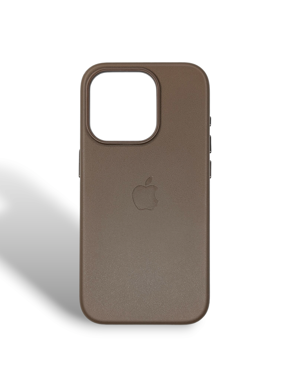 Кожаный чехол Leather Case iPhone 15 Pro Max, Taupe Бежевый