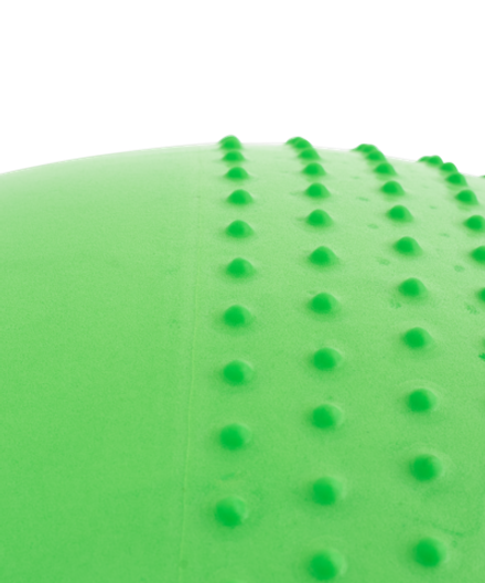 Фитбол полумассажный GB-201 антивзрыв, зеленый, 65 см