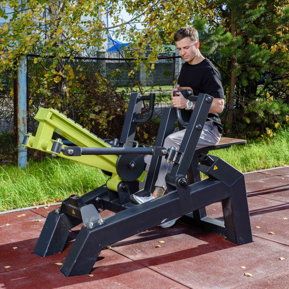 P-1809 Уличный тренажер Наклонная тяга с переменной нагрузкой ZAVODSPORTA