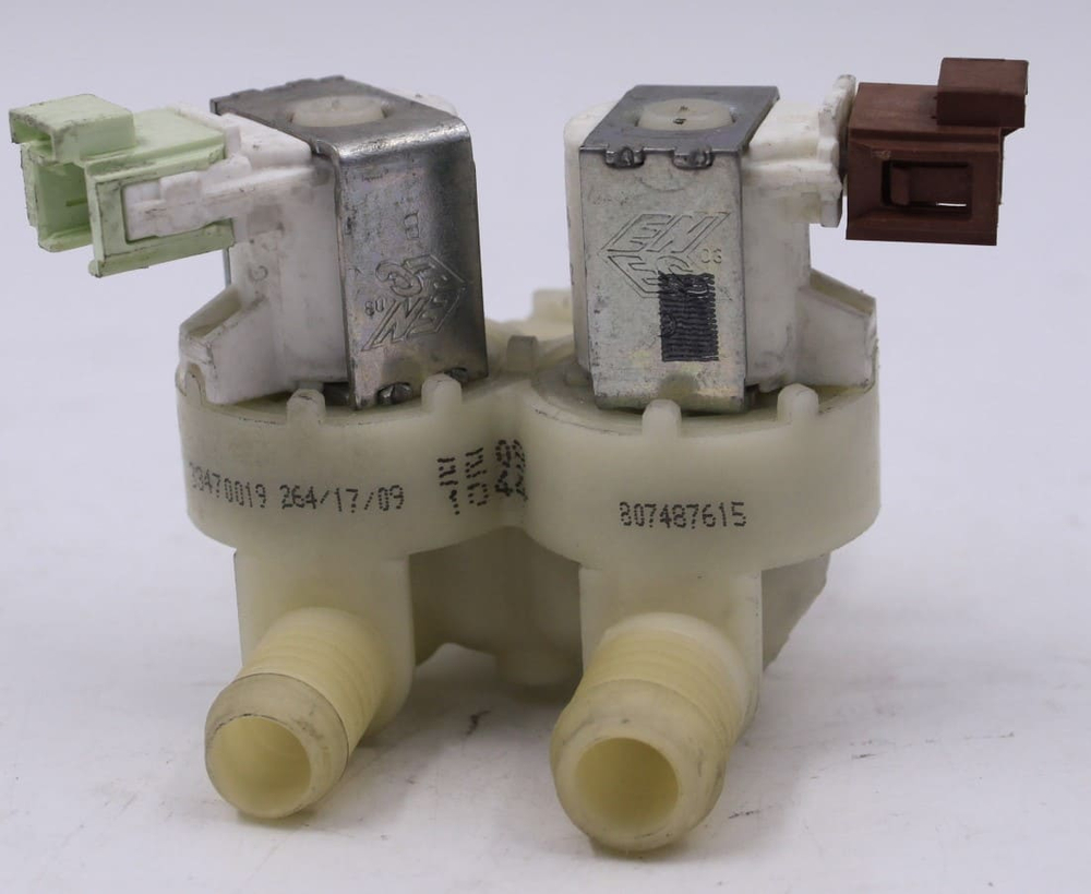 Электромагнитный заливной клапан 33470019 (2x180) к стиральным машинам Electrolux, AEG, Zanussi