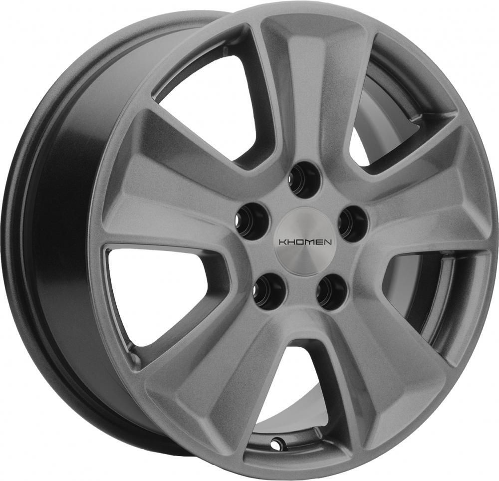Khomen 1601 6.5x16 5x114.3 ET 50 Dia 66.1 (grey)