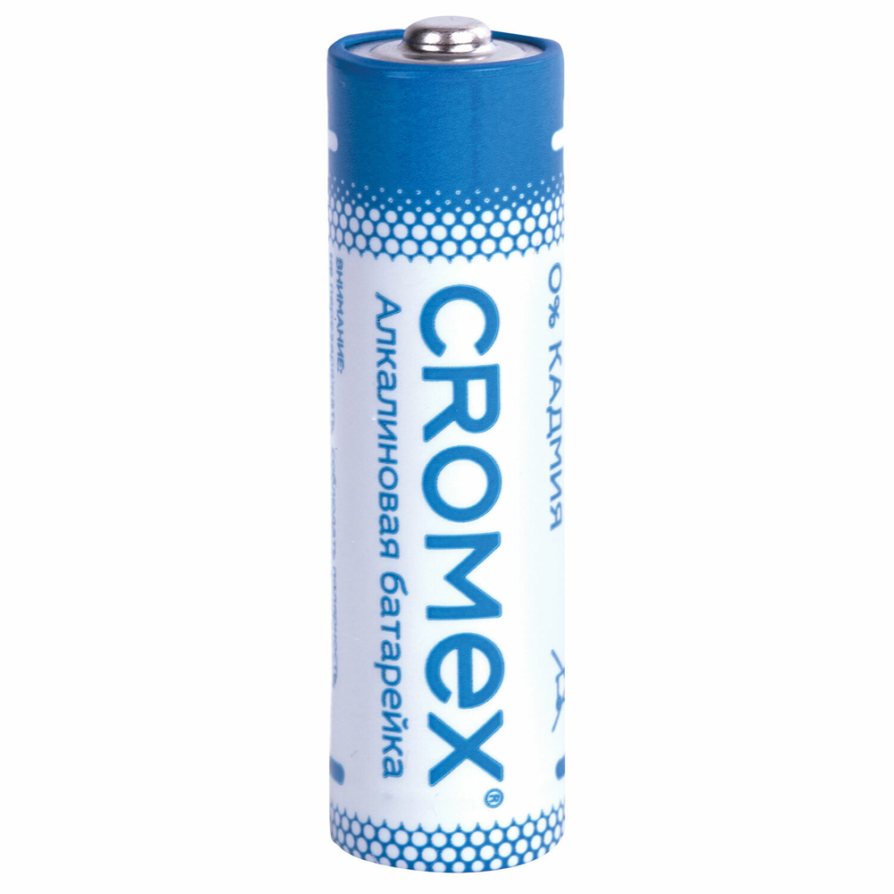 Батарейки алкалиновые "пальчиковые" комплект 40 шт. CROMEX Alkaline АА (LR6 15А) в коробке