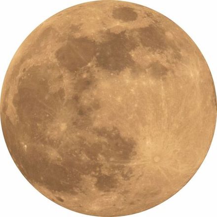 Панно настенное из дерева "Луна - желтая" 40 х 40 см