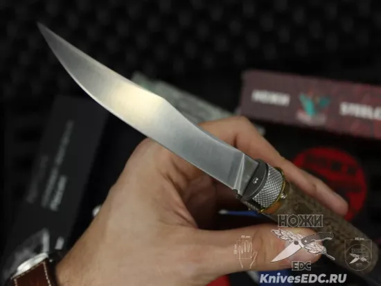 Складной нож Reptilian Кабальеро-02 сталь D2, рукоять G10 + микарта