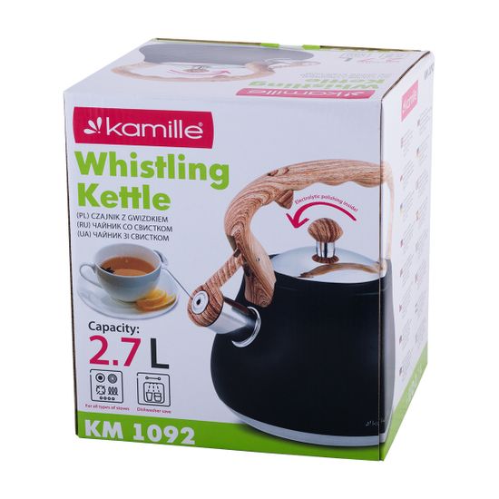 Чайник 2,7 л. из нержавеющей стали со свистком Kamille KM-1092