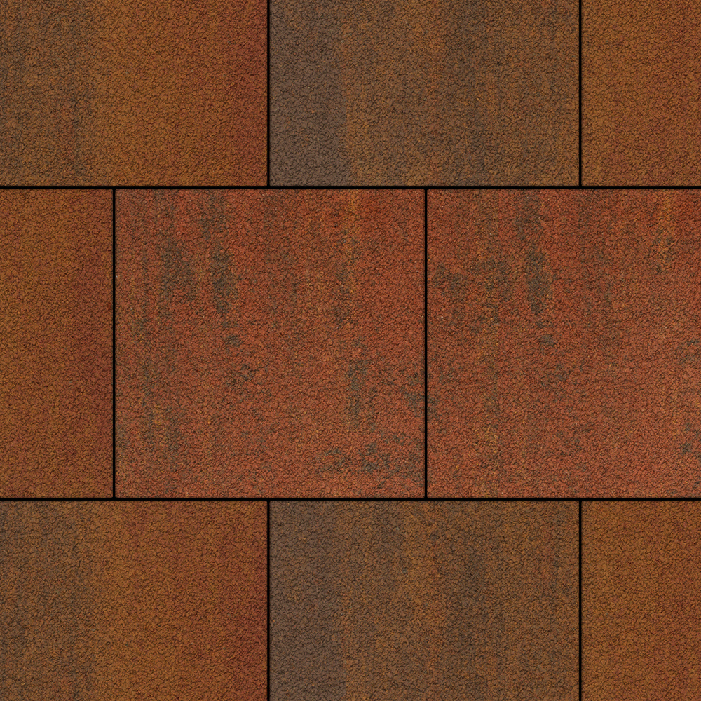 Тротуарная плитка КВАДРАТ 400х400 мм - Листопад гладкий Арабская ночь