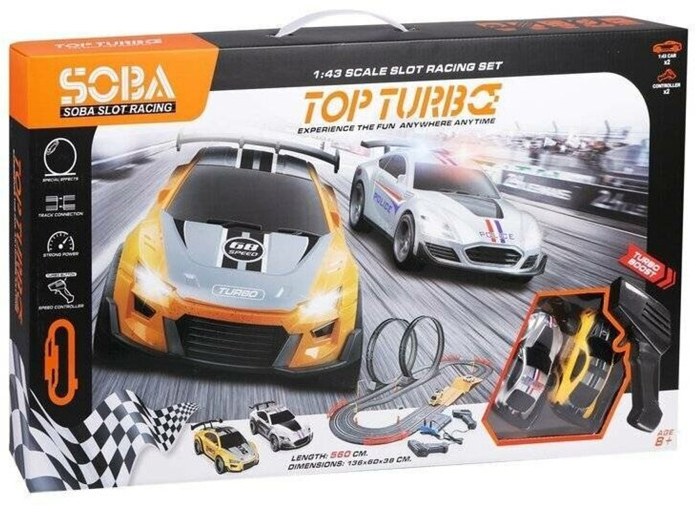 Игровой набор Автотрек, в комплекте: деталей 54шт, машина 2шт Shantou Gepai A49-9B