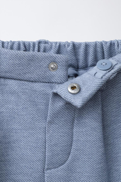 ZARA КОСТЮМНЫЕ БРЮКИ COMFORT, СИНИЙ