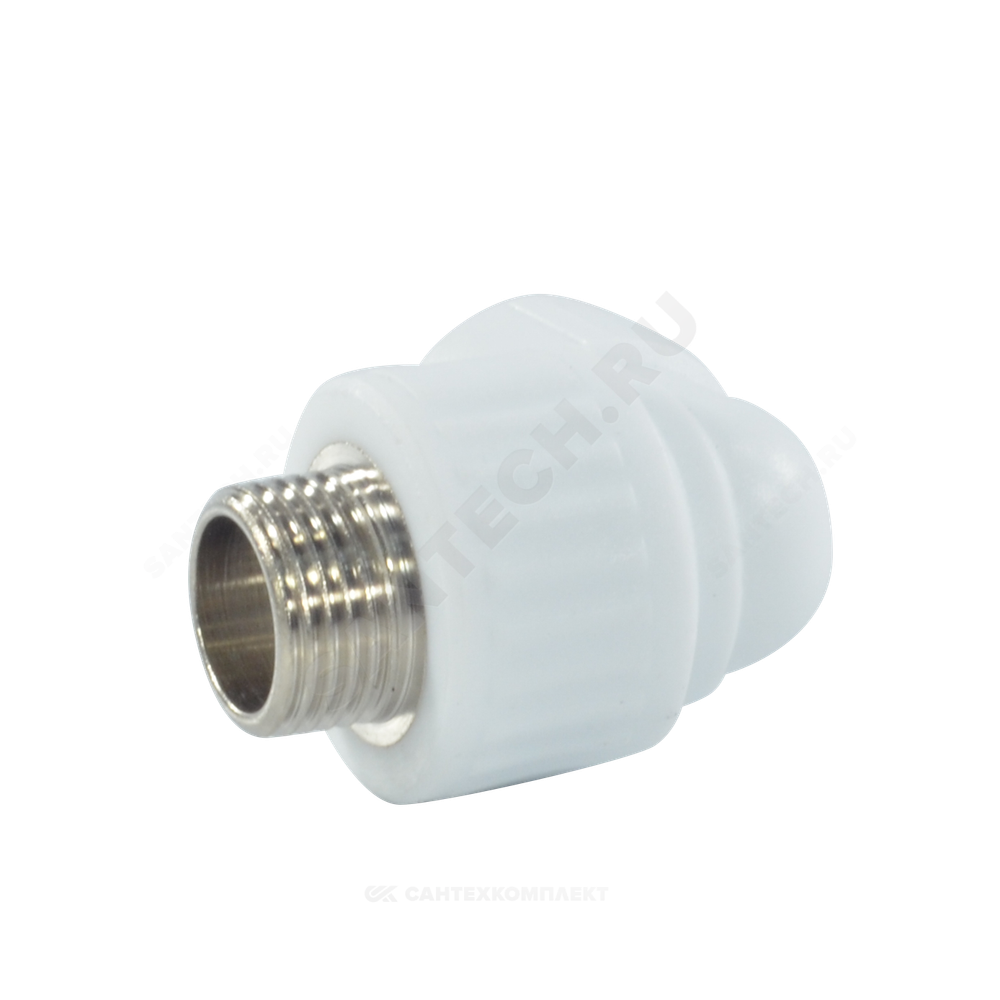 Угольник PP-R комбинированный белый Дн 32х1/2" НР VALFEX 10126232