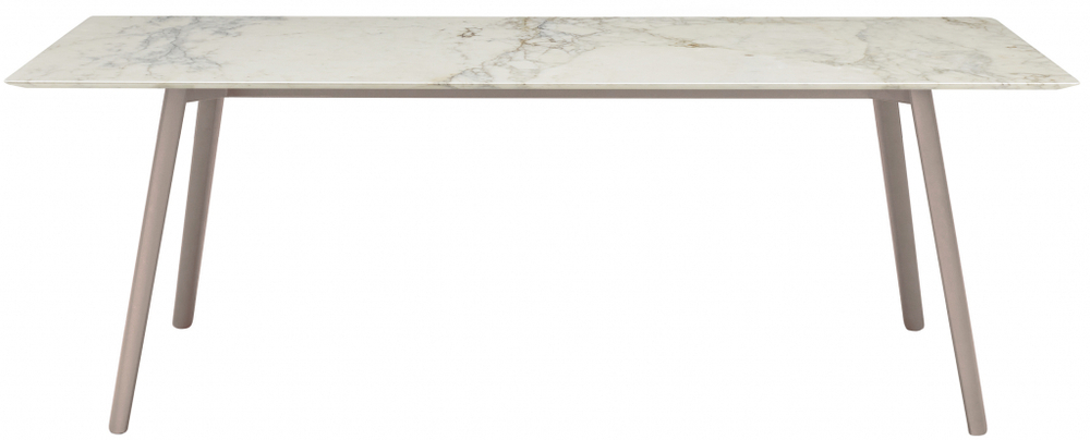 Стол мраморный Scab Design Squid M, тортора, белый мрамор Калакатта