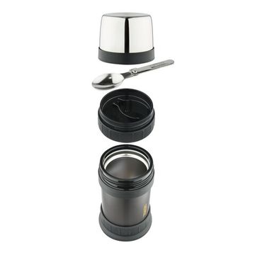 Термос для еды THERMOS WORK 2345 0,47L / складная ложка (Черный графит)