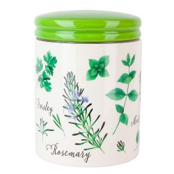 Банка для сыпучих продуктов " " 10*10*13см. v=630мл. (керамика)