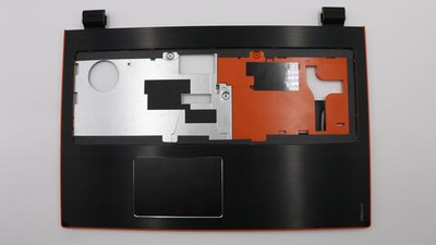 Верхняя панель клавиатуры (топкейс) для ноутбука Lenovo Flex 15 черный+оранжевый, с тачпадом (90205225), оригинал
