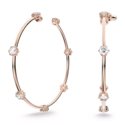 CONSTELLA: серьги HOOP WHITE/ROS