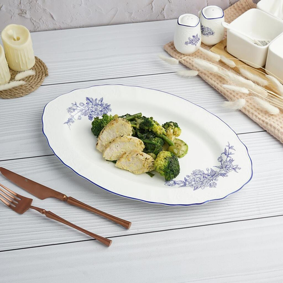 Блюдо овальное 36*22,5 см h2,6 см Sea Flower P.L. Proff Cuisine [1]