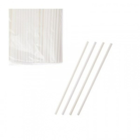 Трубочки для коктейля без изгиба белые, 24 см, d 8 мм, 250 шт