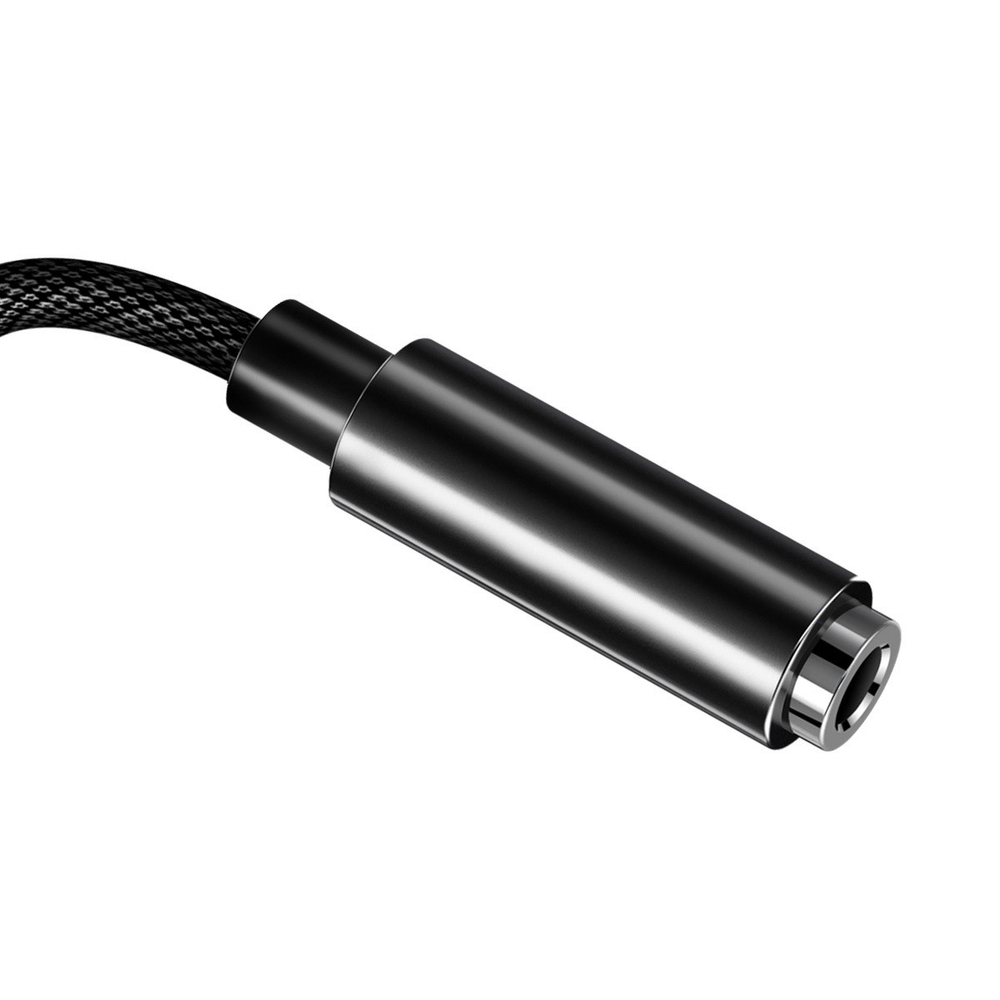 Lightning Аудиоадаптер Baseus L3.5 iP (M) to 3.5mm (F) Adapter - Black