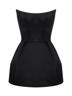 Платье - корсет с баской