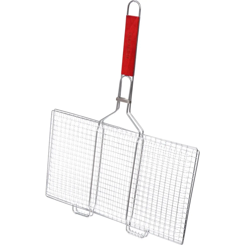 Решетка-гриль универсальная 42*26 см, h=2,5 см (длина с ручкой 57 см)