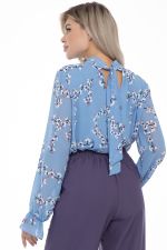 Блуза Роскошный шифон (небесный) Diolche