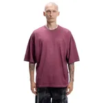 Футболка Issaya Omen Burgundy Garment Dyed бордовая
